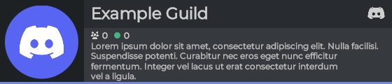 Server Widget