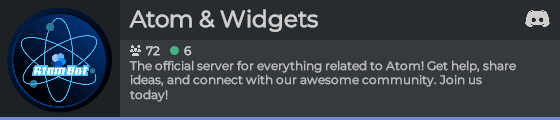 support server widget